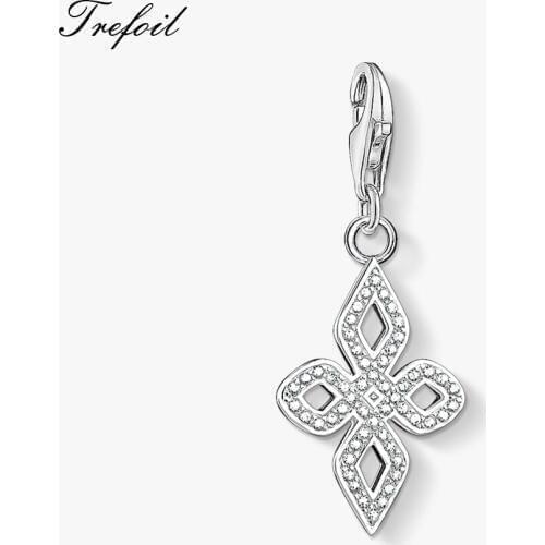 Love Knot Charms ,2019 Fashion Jewelry 925 Sterling Silver Sweet Gift For Women Men Fit Bracelet Necklace 2018 New