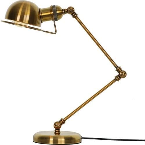 Nordic personality nostalgic style bedroom retro dining room study cafe bedside iron simple decorative table lamp MJ1125