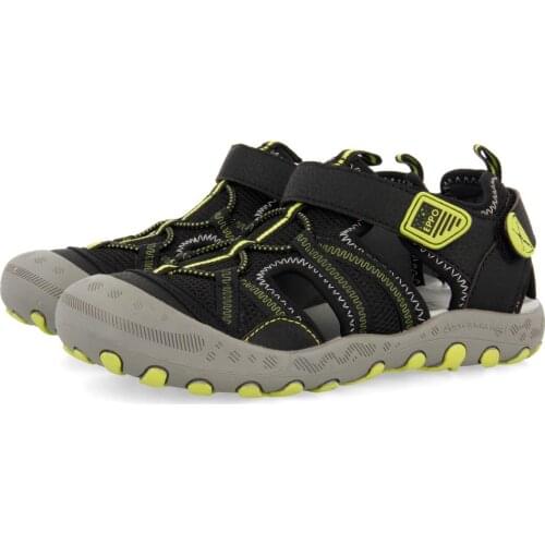 Gioseppo childrens crabs sports sandals with toe cover, flexible and non-slip sole, velcro closure