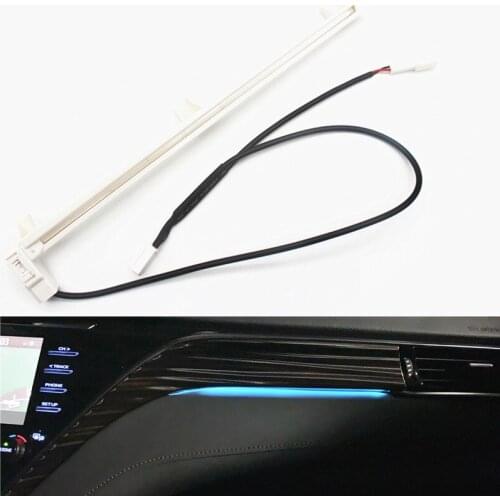 LED Decorative Light Car Interior Center Console Atmosphere Light For toyota camry 2018 White Plastic Ice blue 12V LED Chips