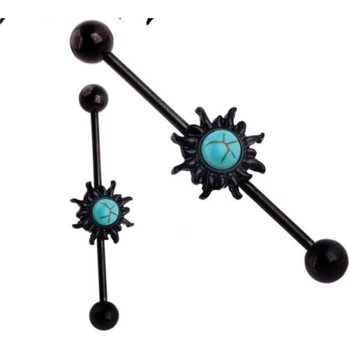 Industrial Barbell Ear Bar Piercing Stud Earring Mens Womens Piercing Body Ear Piercing Jewelry