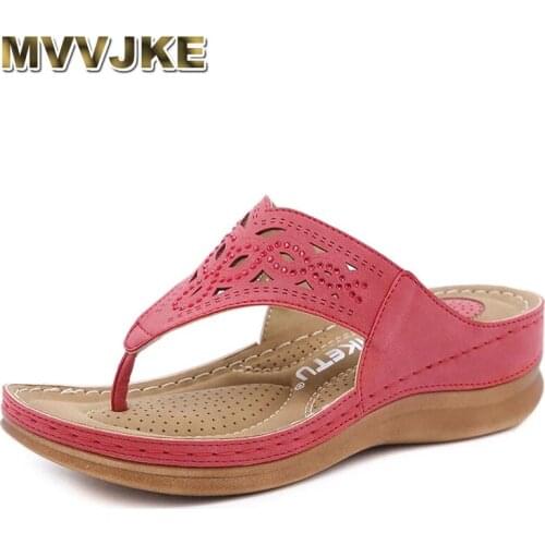 MVVJKESummer Women shoes Fashion soft Womens slippers diamond non-slip comfortable Plus Size Woman slippers Female sandals