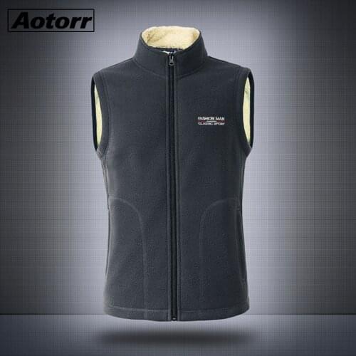 2021 New Autumn Mens Waistcoat Jacket Men Casual Solid Color Vest Jackets Male Winter Warm Fur Sleeveless Veste Homme