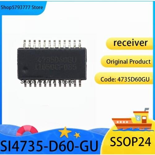 1PCS-10PCS 100%New original genuine SI4735-D60-GU SSOP-24 SI4735 SSOP24 Code: 4735D60GU RF receiver chip