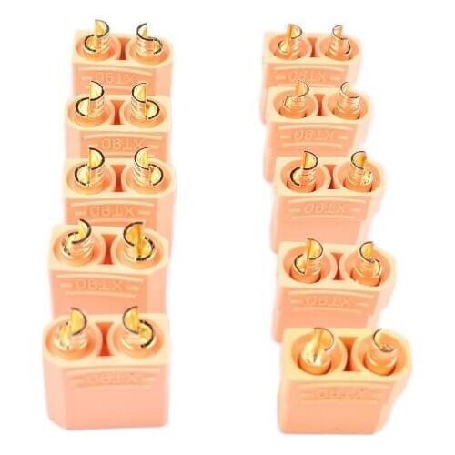 10 pairs 20pcs XT90 RC Battery Socket Connector XT-90 Female Male Power Bullet Plug yellow blue black
