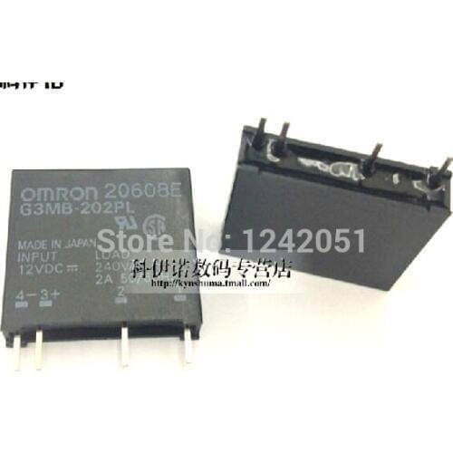 10pcs G3MB-202P DC-AC PCB SSR In 12VDC,Out 240V AC 2A Solid State Relay
