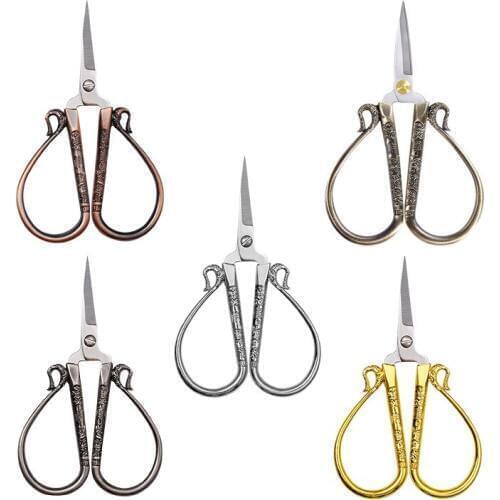 12CM Auspicious Cloud Shear European Retro Classic Vintage Antique Craft Sewing Tailor Scissor Paper-cutting Scissors Embroidery