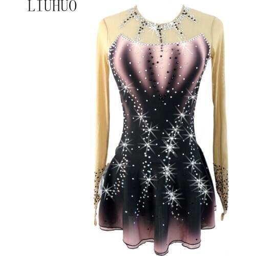 2020 new design Girls dance wear Skating dance costumes Ice Skate Dresses training costumes