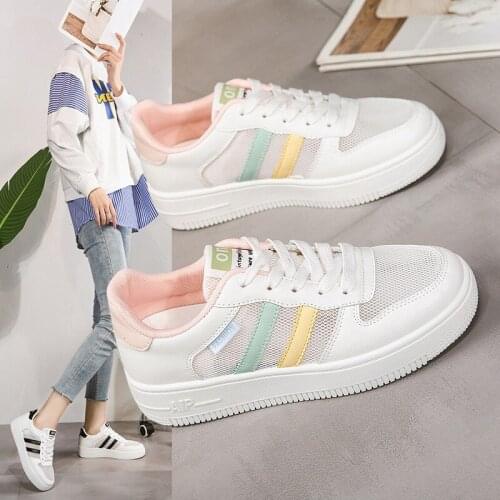 2021 New Women Sneakers White Tennis Women Shoes Slip On Female Row Shoes Platform Flats Casual Ladies Vulcanized Shoes NVX383