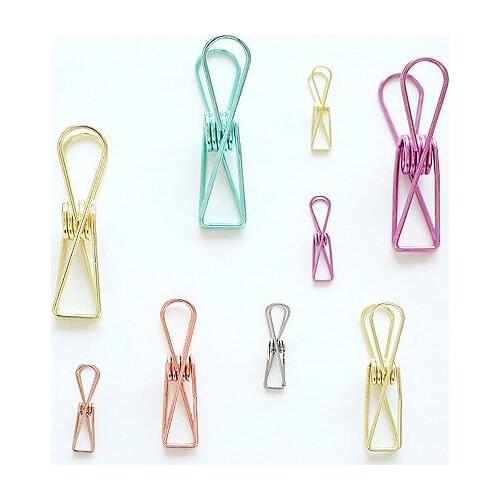 5pcs Nine Stationery Wholesale Vintage Fish Clips Bill Holder Metal Holder Clip Clip