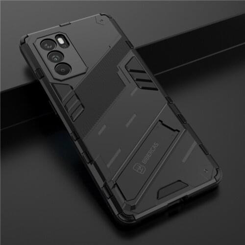 Armor Shockproof Case for OPPO Reno 6 5G Lens Camera Protection Back Cover for Reno 6 Pro Hard Kickstand Anti-Fall Phone Coque