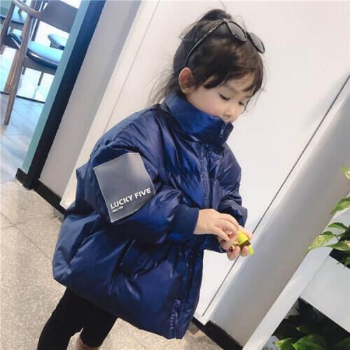 Childrens cotton-padded clothes, parent-child clothes, cotton-padded clothes, boys and girls, bread clothes, western style girl