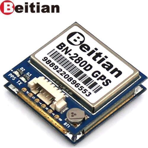 BEITIAN TTL Level, GPS GLONASS Dual module GPS, GPS module with active antenna, 4M FLASH, BN-280D