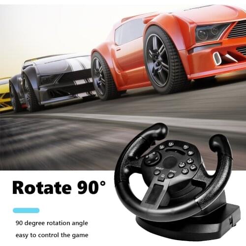 Racing Simulator Gaming Wheels Cockpit Gaming Racing Steering Wheel Game Controller Mini Driving Gaming Handle for PS3