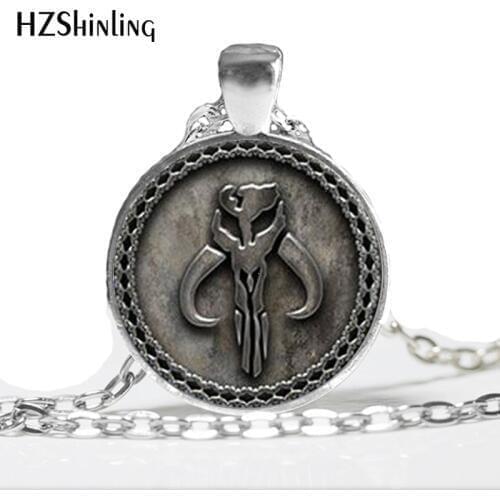 HZ--A516 New Skull Necklace Skull Jewelry Glass Dome Pendant Necklace HZ1
