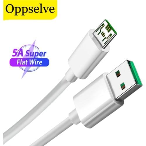For OPPO Reno K5 K3 Huawei P40 P30 USB Type C Cable VOOC 4A 7 Pin Charging Cord Micro USB Wire for Honor Samsung S21 Xiaomi