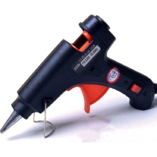 20W hot melt glue gun and 7*100mm glue stick industrial mini gun thermoelectric temperature repair tool DIY plastic wall glue