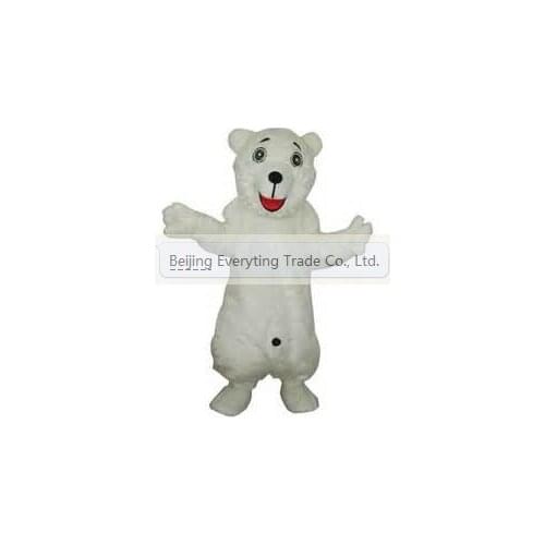 Hot selling Foam Adult cartoon character lovely big white bear Mascot Costume Halloween party costumes