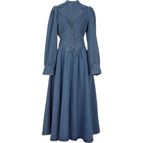 LPOPENGL Fashion Denim Dresses