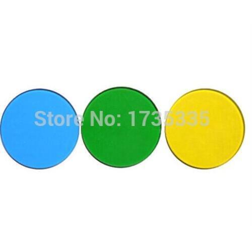 LXFT-BGY45 45mm Blue Green and Yellow Filters for Microscopes