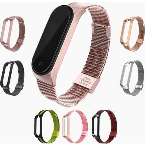 Mi band 5 4 3 Metal Strap Bracelet for Xiaomi Mi Band 3 4 5 Screwless Mi Band 5 4 3 bracelet MiBand Wrist band smart Band4 Steel