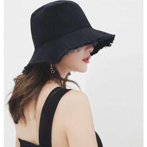 New Women Sun Hats Women Summer Autumn Bucket Hat Men Solid Panama Fedoras Outdoor Fisherman Hat Visor Basin Cap Travel Gift