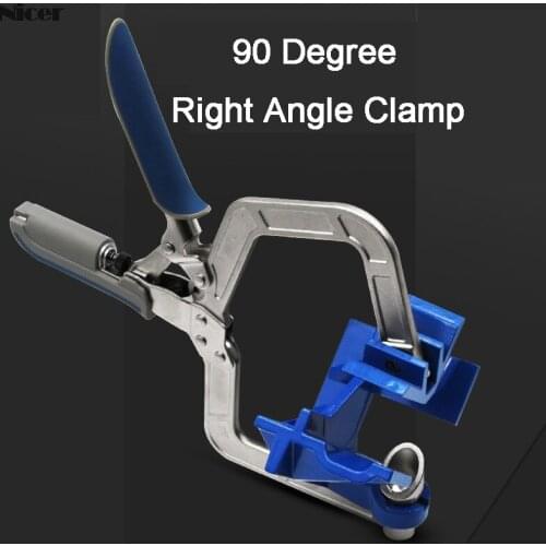 New Auto-adjustable 90 Degree Right Angle Woodworking Clamp Quick Clamp Pliers Picture Frame Corner Clip Hand Tool T-Clamp