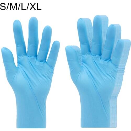 100Pcs Nitrile Disposable Gloves Pet Care Protective Glove for Home Working Cleaning Waterproof