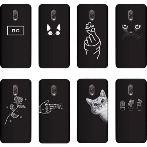 QAQsam Silicone Cover For Samsung Galaxy C7 2017 Case Painting Flower Cat Moon Matte Phone Cases Funda