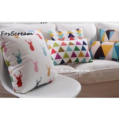 Scandinavian Style Cushion Covers Home Decor Geometric Decorative Pillows Case Velvet Throw Pillow Cushion For Sofa 45x45cm