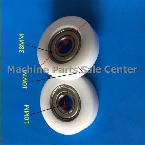 SWMAKER 10*38*10mm F type plastic nylon package pulley with bearing for flat Flat roller wheel