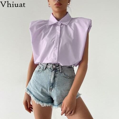 VHIUAT Women's Oversized Shirts