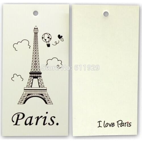 Colorful hangtag/clothing label/garment hangtag/printed tags Free Shipping+ drill hole+Glue needle