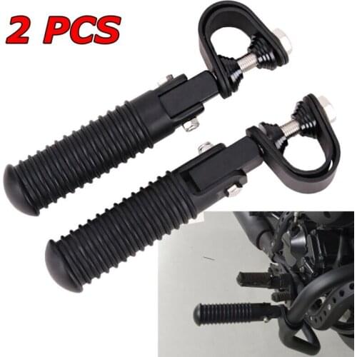Motorcycle Highway Engine Crash Bar Guard Foot Pegs Clamp Footrest Mount Rest for Honda Suzuki