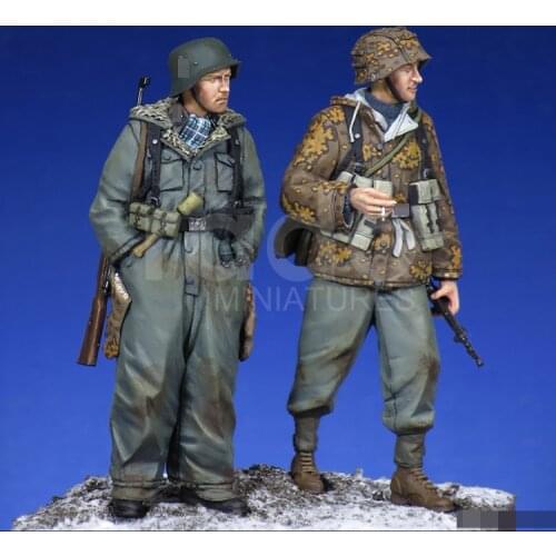 1/35 After The Battle / Pz.Grenadiere, 1944-45, Resin Model Soldier GK, WWII military themes, Unassembled and unpainted kit