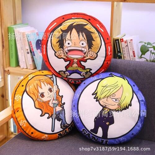 1pcs circular One Piece Roronoa Zoro Luffy Action Figure doll Model Pillow Gift Pillows 40*39CM