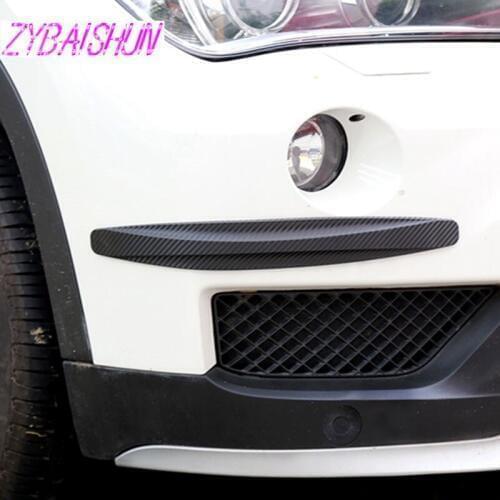 2 pieces / set. Carbon fiber sticker rubber bumper protector for Chery Tiggo Fulwin Geely Vision SC7 MK CK Cross Gleagle