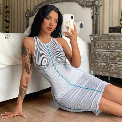 Летние платья в полоску BoozRey China At AliExpress