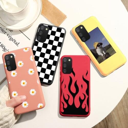 Ocean Wave Phone Case For Samsung Galaxy A02s a02s Case Cute Cat Cover For Samsung A 02 S Flame Phone Capa 6.5"
