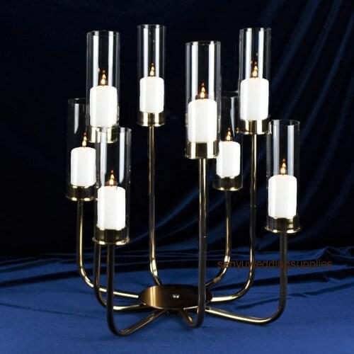 30days sent)New crystal candelabrafor wedding centerpieces Wedding decoration wedding vase candelabras column walkway senyu01242