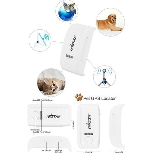 50 Pcs GPS Tracker for cats/dogs,real-time,FREE web platfrom FEDEX21KG