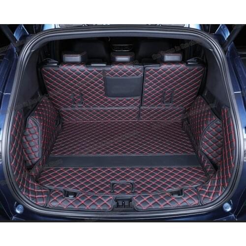 Leather Car Trunk Mats Cargo Liner for Ford Kuga 2019 2020 20212022 3rd Escape Boot Carpet Cover Rug seat Accessories interior