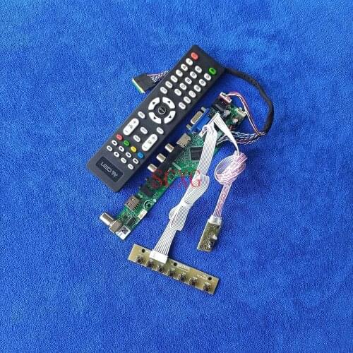 DIY Kit Signal analog 40Pin LVDS LCD/LED HDMI-compatible USB AV VGA Screen controller drive board 1366*768 Fit B156XW02/B156XW03