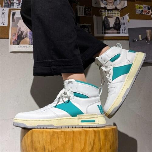 White Womens Mens Sneaker Trend High Top Platform Shoes Men 2021 Autumn Designer Vulcanized Shoes Elegant Brand Sneakers