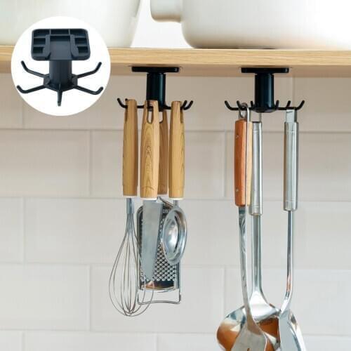 Kitchen Hook Bathroom Hanger Organizer Wall Dish Drying Rack Holder for Lid Cooking Accessories Cupboard Storage Cabinet Shelf
