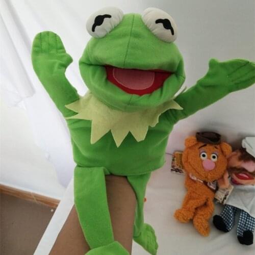 Disney The Muppets Puppet Kermit Swedish Chef Miss Piggy Gonzo Plush Stuffed 28cm Hand Puppets Baby Kids Children Toys