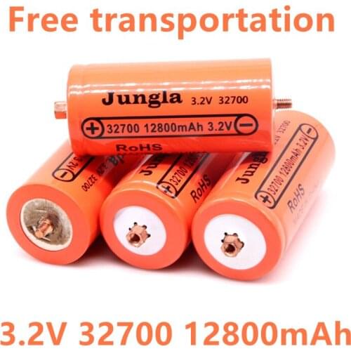 10PCS 100%Original 32700 12800mAh 3.2V lifepo4 Rechargeable Battery Professional Lithium Iron Phosphate Power Battery with screw