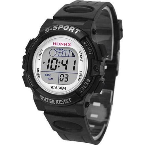 Fashion Womens Digital Date Display Wristwatch Casual Waterproof Clock Sports Wrist Watch