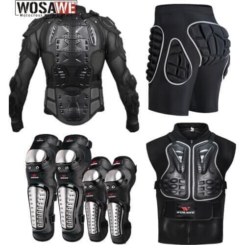 WOSAWE Motorcycle Jacket Chest Armor Back Support Motocross Protector Racing Motocross Protection Gear Motorcycle Turtle