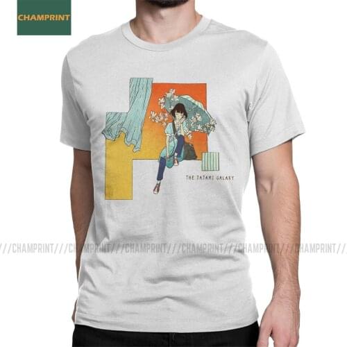The Tatami Galaxy Akashi T-Shirt Men Shinwa Taikei Anime Watashi Manga Japan Masaaki Cotton Tees Short Sleeve T Shirt Plus Size